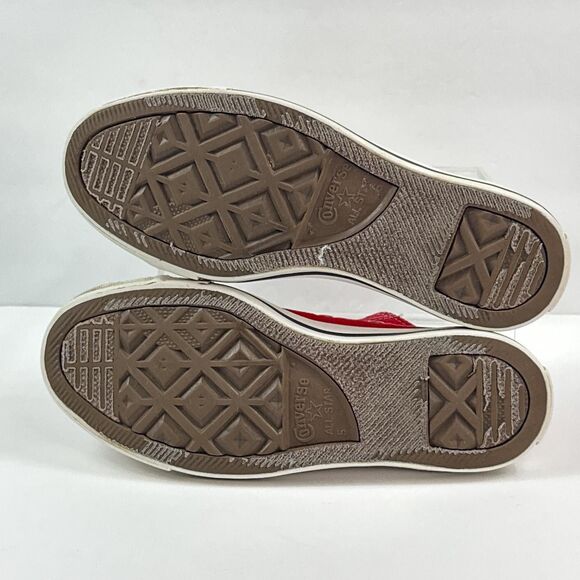 Converse Chuck Taylor All Star Shoes Womens 7 Mens 5 Red Low Top Sneakers Street - Picture 4 of 10